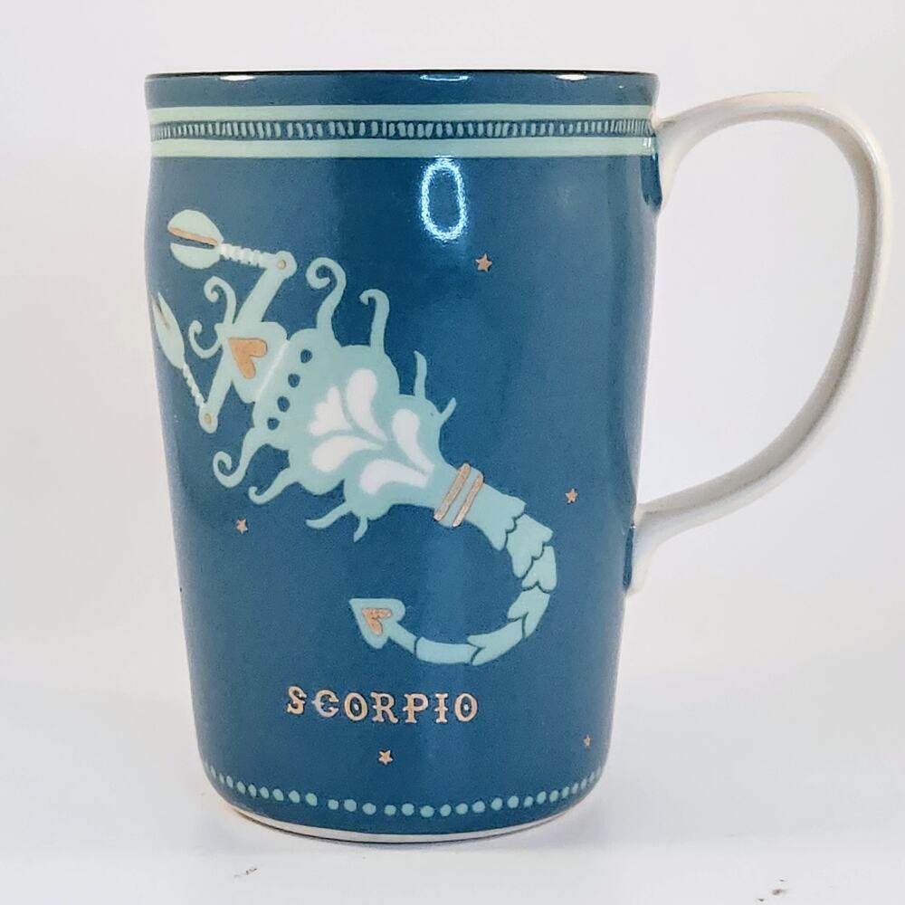 Anthropologie Danielle Kroll Scorpio Zodiac Mug | Celestial Astrology Coffee Cup